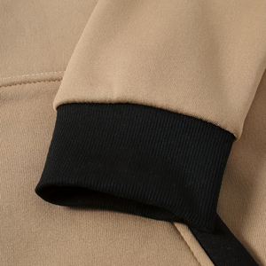 Sudadera con Capucha Unisex OEM, Transpirable, 500 Gramos, Felpa de Poliéster/Algodón Lavado, Deportiva, Invierno, Color Caqui Sólido, Bolsillos, Impresión Personalizada - Product Image 5