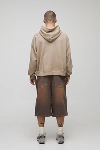 Sweat à capuche personnalisé de qualité supérieure, épais, uni, teint, 100 % coton, 430 GSM, coupe classique, écologique, respirant, chaud, sans fermeture éclair - Product Image 2