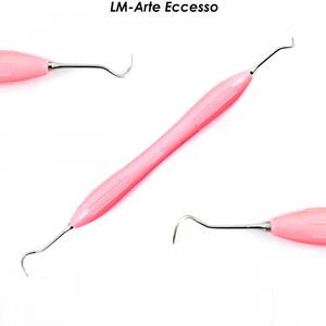 Precio al por mayor: Juego de 5 raspadores dentales manuales ErgoMax Handgriff de acero inoxidable para restauración - Product Image 6