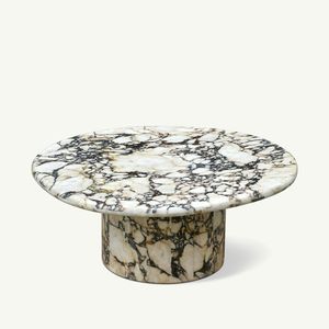 Décoration de salon en marbre, table décorative de luxe, table d'appoint moderne en marbre, table décorative ronde en marbre, meuble élégant pour le café - Product Image 1