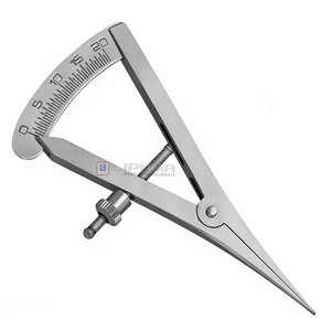 Juego de 2 Calibradores Dentales de Medición: Calibrador de Medición de Resorte de Punta Cerrada de 4'' y Calibrador de Mapeo Óseo Recto de 3.5'' con Escala de 0-20 mm para Laboratorio - Product Image 6
