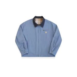 Chaqueta Casual para Hombre, de Alta Calidad, Personalizada con Logotipo Bordado, Manga Larga, de Sarga de Algodón, para Equipos Profesionales - Product Image 2