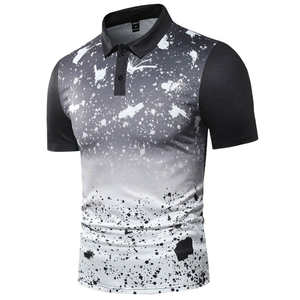 Camisetas de Polo de Golf para Hombre de Talla Grande, Elásticas, de Poliéster de Lujo OEM, de Alta Calidad, con Logotipo Personalizado, Fabricante de Camisetas de Golf - Product Image 3