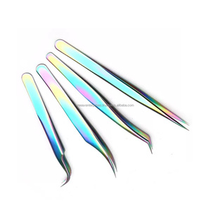 Pinzas para extensión de pestañas, herramienta de cuidado Personal de belleza, acero inoxidable - Product Image 6