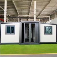 Maison préfabriquée extensible en conteneur de 20 pieds et 40 pieds, facile à assembler, étanche, avec disposition personnalisée, 1, 2 ou 3 chambres, usage commercial
