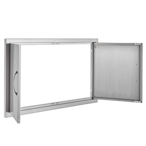 Porta di Accesso BBQ a Incasso in Acciaio Inox 36W X 21H Pollici per Cucina Esterna, Accessori per Mobili da Cucina Verticali - Product Image 3