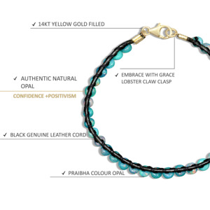 Beads with Black Rope <b>Bracelet</b> for Women & Men Handmade Beads Black Rope <b>Bracelet</b> Stylish <b>Beaded</b> Black Rope <b>Bracelet</b> - Product Image 4