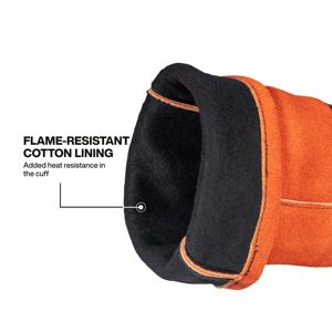 ถุงมือเชื่อมแบบ TIG ทำจากหนังวัวแท้ทั้งฝ่ามือและนิ้ว - Product Image 3