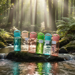 Bouteille d'eau sport transparente en PP sans BPA de 600 ml avec couvercle, logo personnalisé, fabriquée au Vietnam, marque PAVICO - Product Image 3