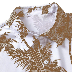 Chemise hawaïenne à manches courtes pour homme, personnalisable, nouvelle collection été, élégante, décontractée, respirante, séchage rapide et infroissable, idéale pour les vacances - Product Image 6