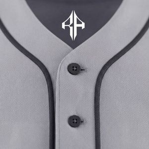 Ensemble de baseball pour hommes, matière 100% polyester, col en V de haute qualité, impression par transfert par sublimation par RIVIAN ATLANTIC - Product Image 6
