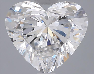 Diamant blanc lâche de 3 carats, couleur E, pureté VVS2, taille cœur, offrant une symétrie élite et un feu glacé exceptionnel, pour la joaillerie fine. - Product Image 1