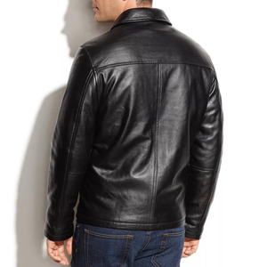 Professional Grade Leather Fashion <b>Jacket</b> For Motorcycling Biker Style Genuine Leather Coat Protective <b>Thin</b> Skin Outerwear Gear - Product Image 2