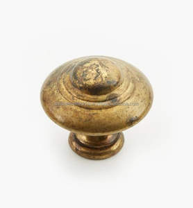 Boutons en laiton traditionnels adaptés aux meubles anciens, armoires, tiroirs, design d'intérieur classique - Product Image 5