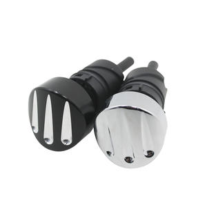 Bouchon de réservoir de jauge d'huile de moto noir/chromé pour Harley Sportster 883 <span class=keywords><strong>1200</strong></span> <span class=keywords><strong>Superlow</strong></span> Custom 2004-2020 - Product Image 1