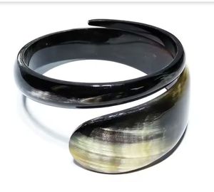 Juego de Brazaletes Étnicos Modernos para Hombre, de Cuerno Natural, Color Bronce, Chapados en Oro, Joyería para Aniversario - Product Image 6