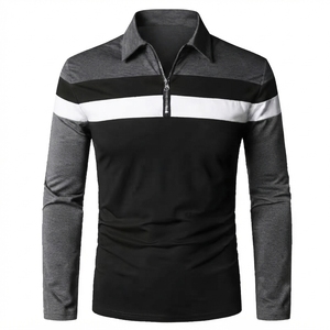 Polos de Algodón con Bordado Personalizado para Hombre, Color Sólido Informal, Secado Rápido, Moda de Verano, Marca Original, 220g, Polos de Golf - Product Image 4