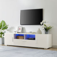Meuble TV de Luxe au Design Moderne, Meuble de Rangement en Bois, Unité de Divertissement en Gros, Meuble TV pour Salon