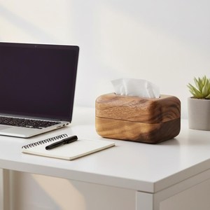Wooden Bohemian Style Eco-friendly Durable <b>Tissue</b> Napkin <b>Holder</b> Box Decorative Storage Organizer for Home <b>Kitchen</b> Dining Table - Product Image 2