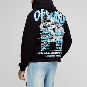 Sudadera con Capucha Estampada para Hombre, Sudadera con Capucha Gráfica de Estilo Urbano, Sudadera con Capucha con Logotipo Personalizado, Fabricante de Sudaderas al por Mayor de Marca Privada - Product Image 2