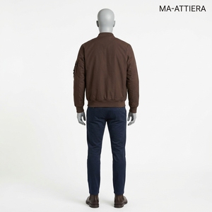 <b>Mens</b> Brown <b>Utility</b> Bomber <b>Jacket</b> Streetwear <b>Mens</b> Winter <b>Jackets</b> Wholesale <b>Jacket</b> For <b>Men</b> Casual Clothing - Product Image 4