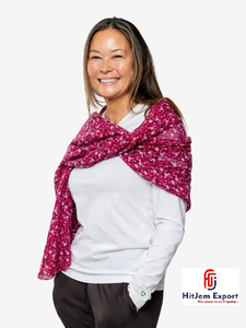 Bufanda Larga Estampada de Lujo Premium, Tela Suave, Bufanda para la Cabeza, Logotipo Personalizado, Etiqueta Blanca, Fabricante Textil OEM ODM - Product Image 4