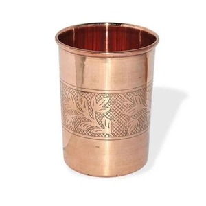 Vaso de Cobre Superior con Elegante Acabado Pulido Espejo, Hecho a Mano y de Larga Duración para las Necesidades Diarias de Comedor - Product Image 2