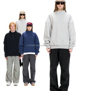 Logo personnalisé 350gsm sweats à capuche streetwear en coton non doublé, confortable et chaud - Product Image 4