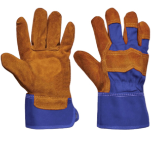 Top Grade Heavy Duty Cowhide Split Leather Work <b>Gloves</b> CE Certified 11 oz Thickness Personal Protective Abrasion Safety <b>Gloves</b> - Product Image 3