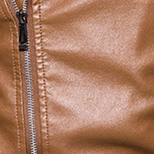 Chaqueta de Cuero para Hombre, Elegante, Cómoda, Estilo Urbano, Impermeable, Transpirable, con Opción de Cierre Frontal, Casual Elegante para Toda Ocasión - Product Image 5
