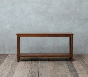 Mesa Consola de Madera Escultural Moderna con Base Orgánica Artística, Mesa de Entrada Contemporánea para Sala de Estar o Pasillo - Product Image 1