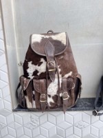 Sac à dos en cuir de vachette multi-poches, design élégant et nouveau, sac d'école unisexe, sacs multi-usages, vente en gros, produit en vrac
