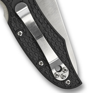 Couteaux de poche pliants à manche noir, lame longue et pointue en acier inoxydable avec trou pour le pouce, clip de poche en métal et pliage léger - Product Image 6