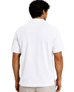 Polo Blanco para Hombre, Manga Corta, Tela de Algodón Piqué, Diseño Liso Informal, Cuello Camisero, Polo Clásico Personalizado de Verano - Product Image 2