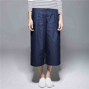 ODM señoras algodón Spandex pierna ancha pantorrilla longitud cuarto Pantalones - Product Image 6