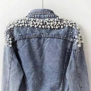 Wholesale OEM Service Customized Design Men's Denim <b>Jacket</b> with Front Logo Eco-Friendly & Breathable Loose Fit - Product Image 6