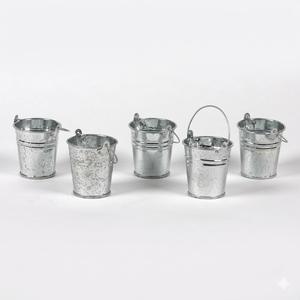 Cubos de Acero Galvanizado de Alta Calidad, Cubos Metálicos Ovalados de Estilo Vintage con Asas a un Precio Razonable - Product Image 3