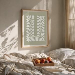 Cadre photo minimaliste en bois massif fait main, rectangulaire vertical, impression sérigraphique écologique, couleur pleine, décoration murale - Product Image 6