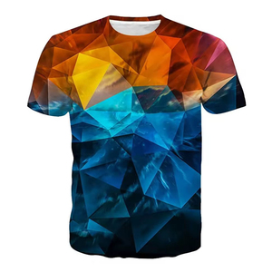 T-shirt pour homme en sublimation, 100% polyester, écologique, séchage rapide, tissu léger et respirant, parfait pour les tenues décontractées d'été - Product Image 1