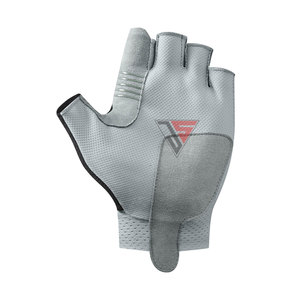 Guantes de Ciclismo Transpirables de Medio Dedo Hechos de Tela de Malla, Tela de Rizo, Tela Elástica y Cuero Sintético - Product Image 2