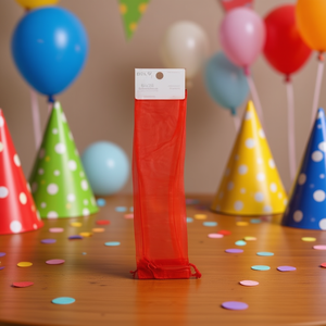 Sacchetto Regalo in Organza Ilan 6,5x28 Cm Rosso per Confezioni Regalo e Bomboniere - Product Image 2