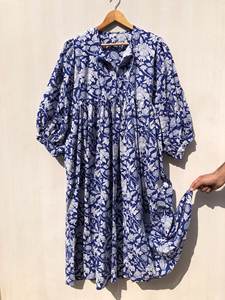 Vestido Midi Casual con Estampado Floral, Cuello Profundo con Cierre de Cordón, Silueta Holgada, Vestido Mini con Cintura Natural, Ropa de Dormir - Product Image 6