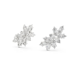 Pendientes de Diamantes Cultivados en Laboratorio con Corte Marquesa y Pera en Oro Rosa de 14K para Mujer |   Ropa de Fiesta |   Diamante Cultivado Nuevo - Product Image 3