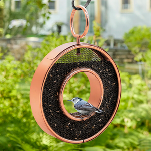 Mangeoire à oiseaux suspendue en cuivre de luxe, décorative pour l'extérieur, mangeoire à graines pour oiseaux sauvages, décoration de jardin, balcon, décoration intérieure - Product Image 2