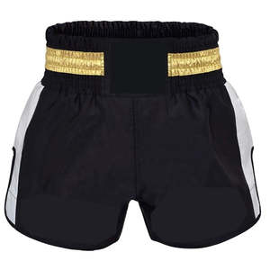 Shorts de Muay Thai personnalisés professionnels, fabricant OEM en gros, fournisseur de shorts de sport en satin pour le kickboxing - Product Image 1