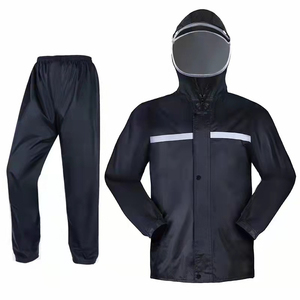 Men Outdoor <b>Rain</b> Suit Waterproof <b>Jacket</b> and Pants Windproof <b>Rain</b> Gear Custom Logo Wholesale Supplier - Product Image 2