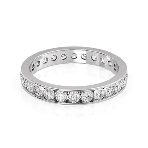 Anillo de Eternidad con Diamantes Cultivados en Laboratorio, Corte Redondo, Certificado IGI, Seraviquea - Product Image 1