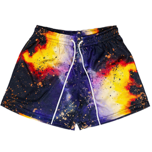 Shorts de basketball personnalisés en mesh imprimé pour hommes, respirants, séchage rapide, avec poche, vente en gros de vêtements de basketball - Product Image 1