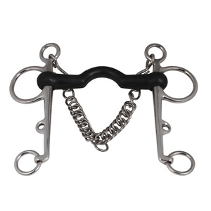 Novedad: Bocado de Caballo Pelham Profesional Personalizable de Acero Inoxidable ZUMA ENTERPRISES con Boca Ported y Boquilla de Goma - Product Image 2