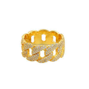 Bague de créateur en argent 925 avec diamant de laboratoire et motif croisé audacieux pour les marques de bijoux mondiales et les acheteurs en gros - Product Image 1